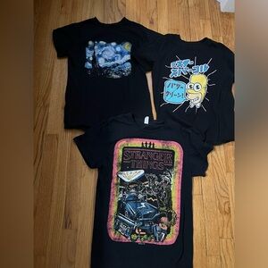 Men’s size small  3 graphic t shirts